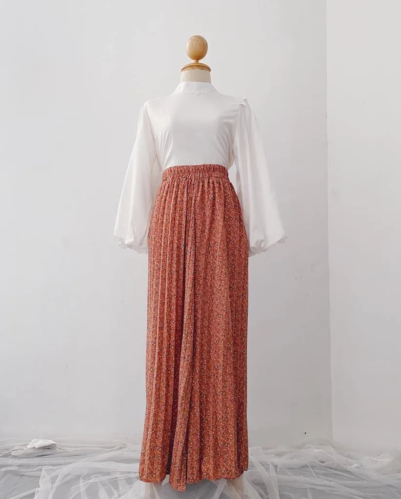 Korean Pleated pants - Floral