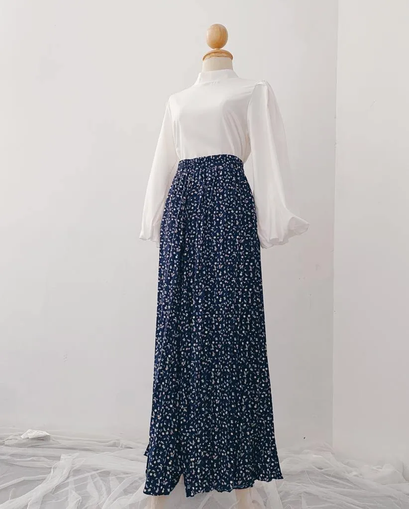Korean Pleated pants - Floral
