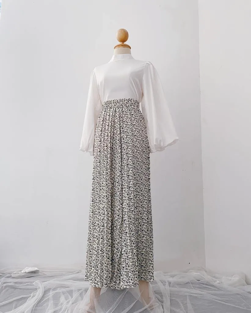 Korean Pleated pants - Floral