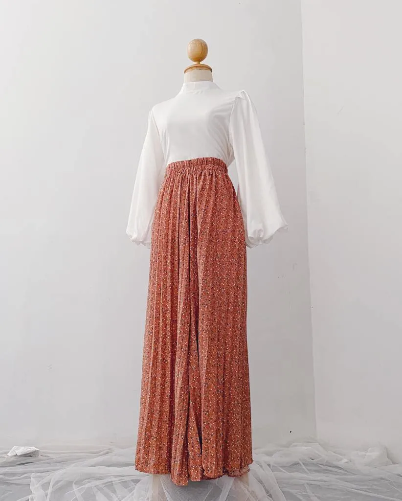 Korean Pleated pants - Floral