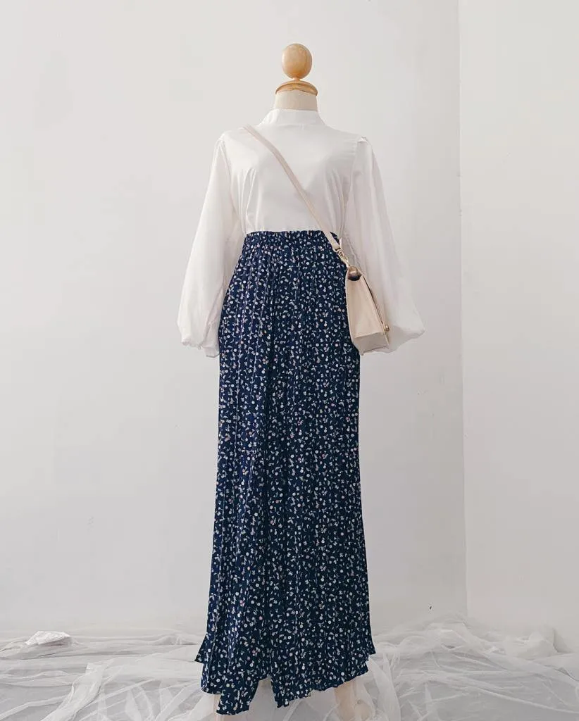 Korean Pleated pants - Floral