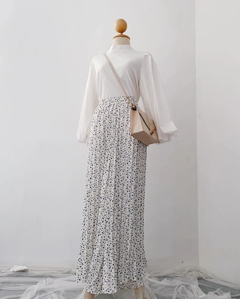 Korean Pleated pants - Floral
