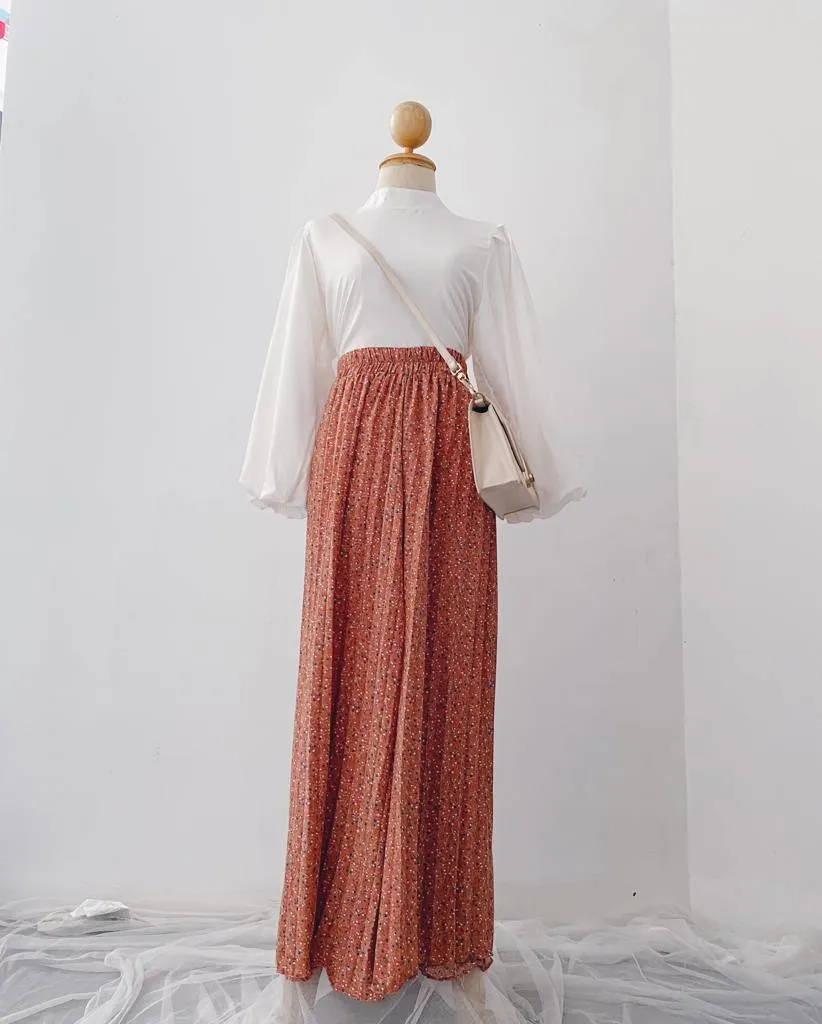 Korean Pleated pants - Floral