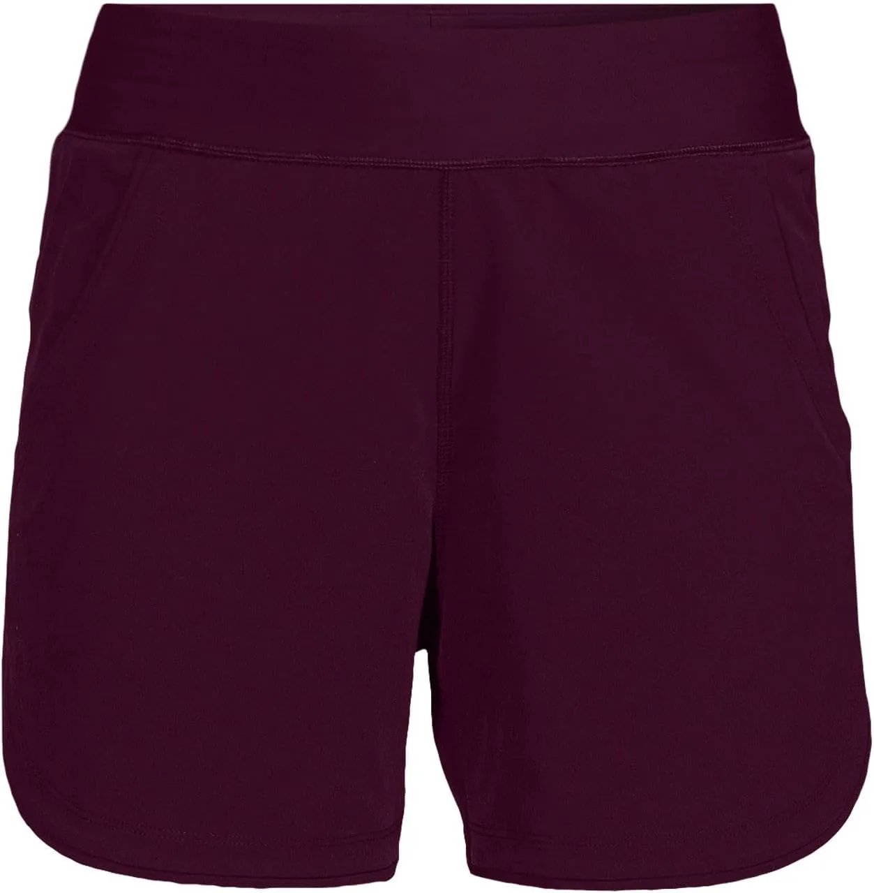 Lands' End Women's 5" Quick Dry Elastic Waist Board Shorts Swim Cover-up Shorts with Panty