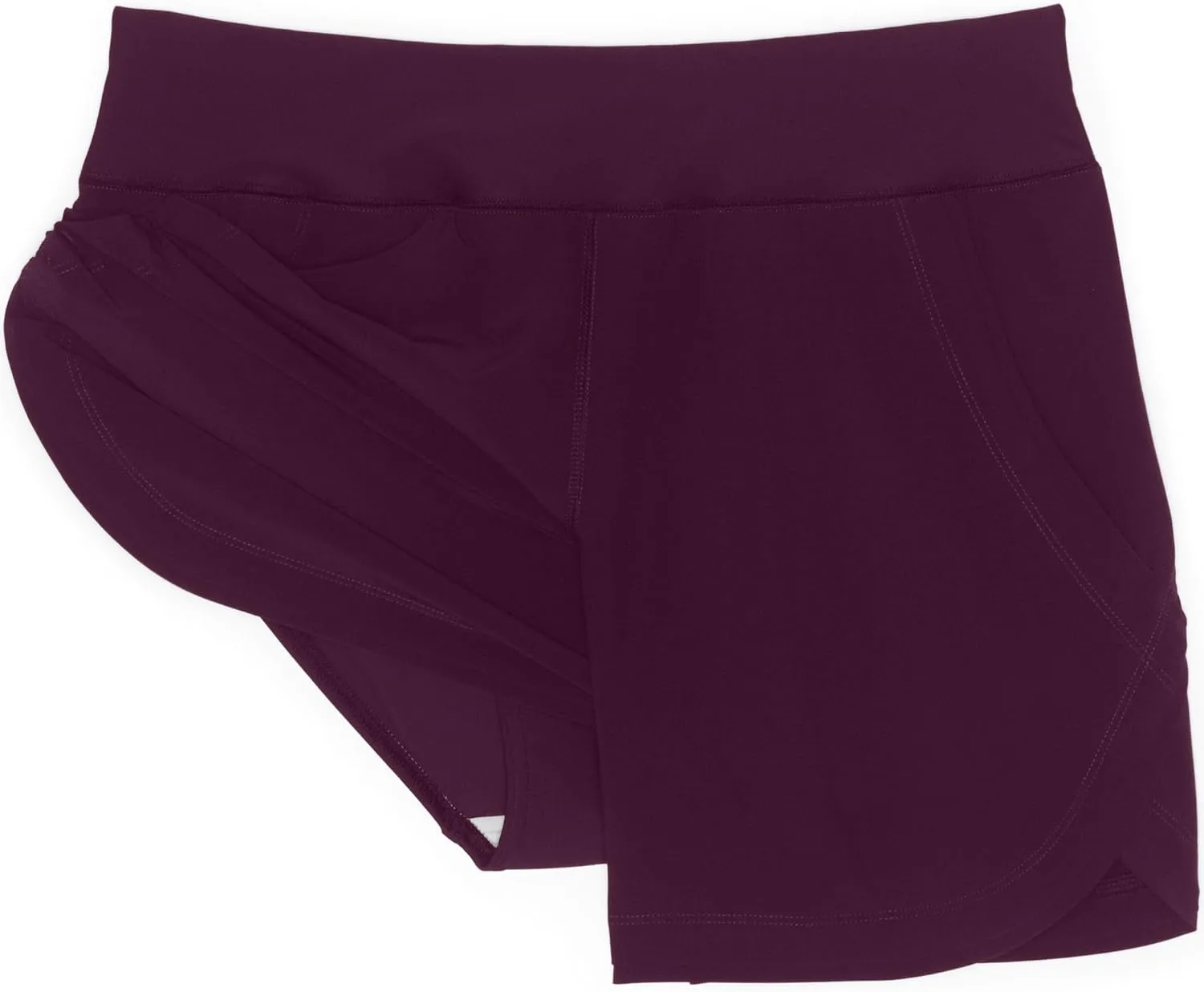 Lands' End Women's 5" Quick Dry Elastic Waist Board Shorts Swim Cover-up Shorts with Panty