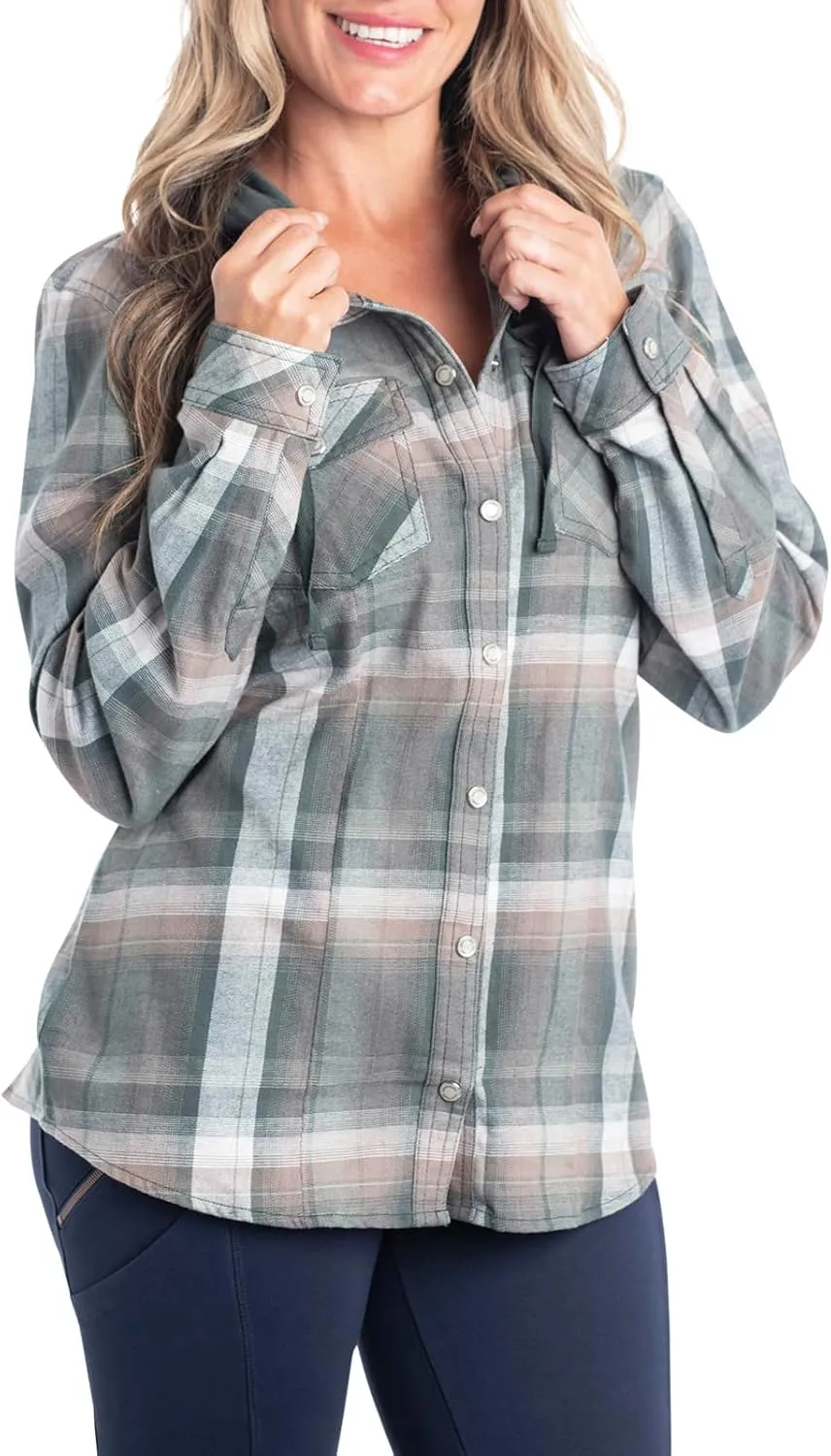 Legendary Whitetails Women's Lumber Jane Hooded Flannel Shirt