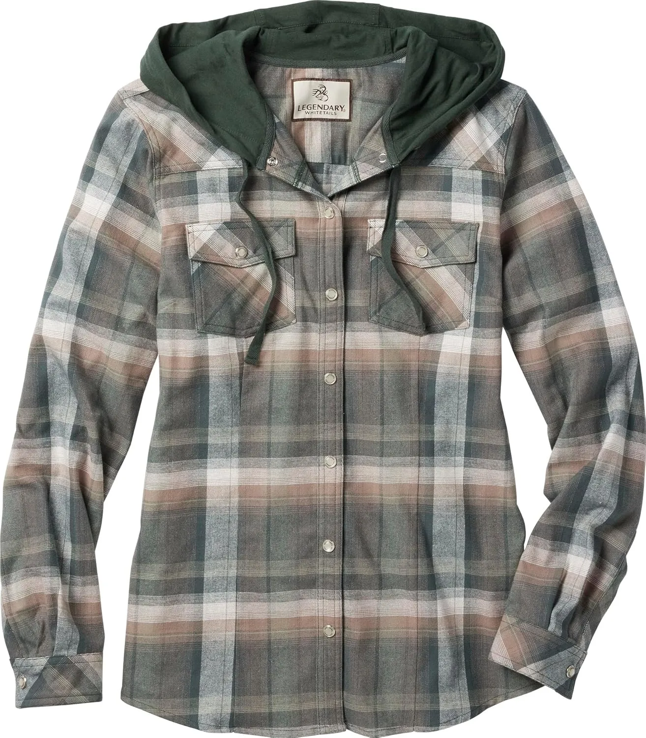Legendary Whitetails Women's Lumber Jane Hooded Flannel Shirt