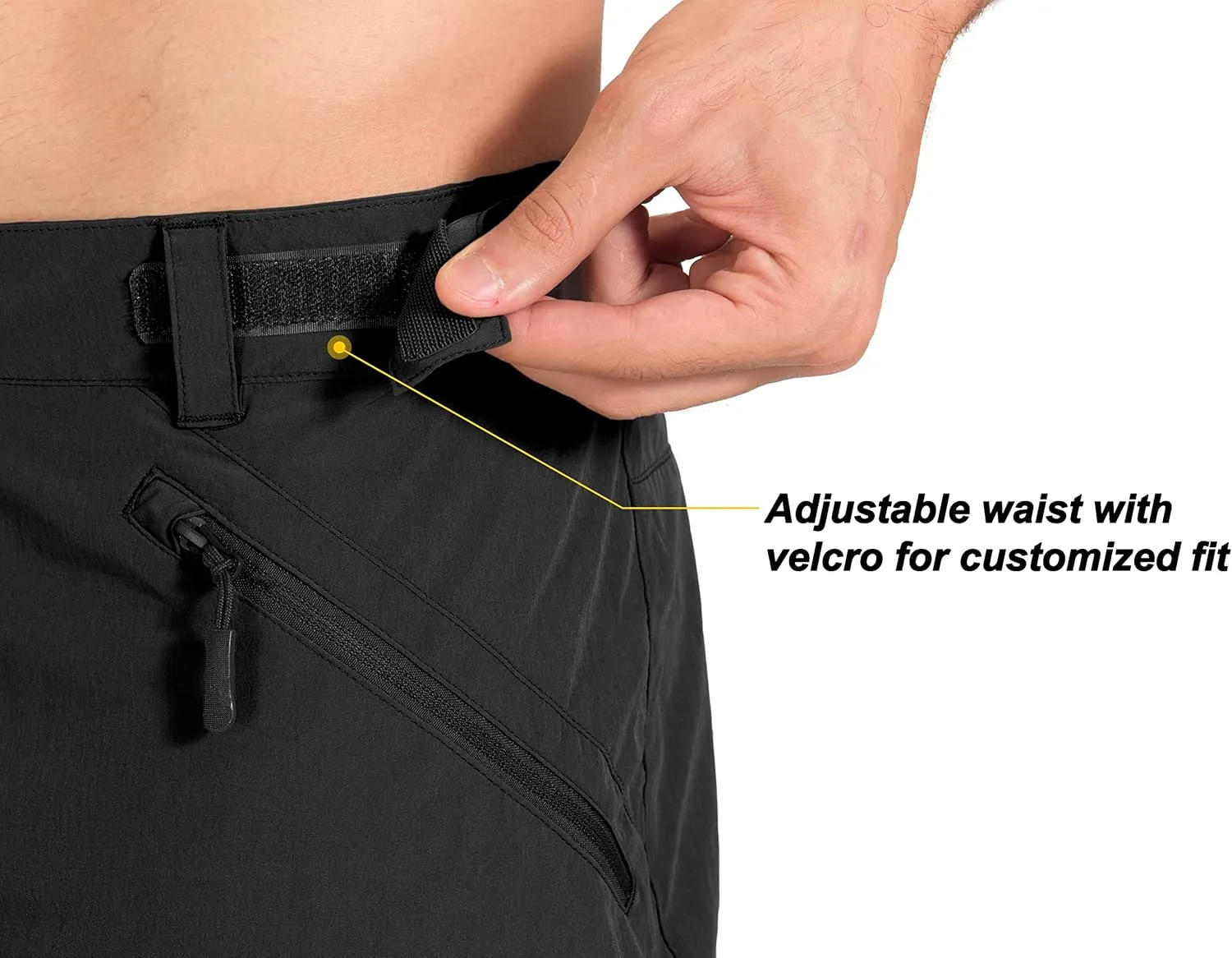 Little Donkey Andy Men's Lightweight Quick Dry Hiking Shorts Breathable Outdoor Cargo Shorts for Fishing Travel Casual