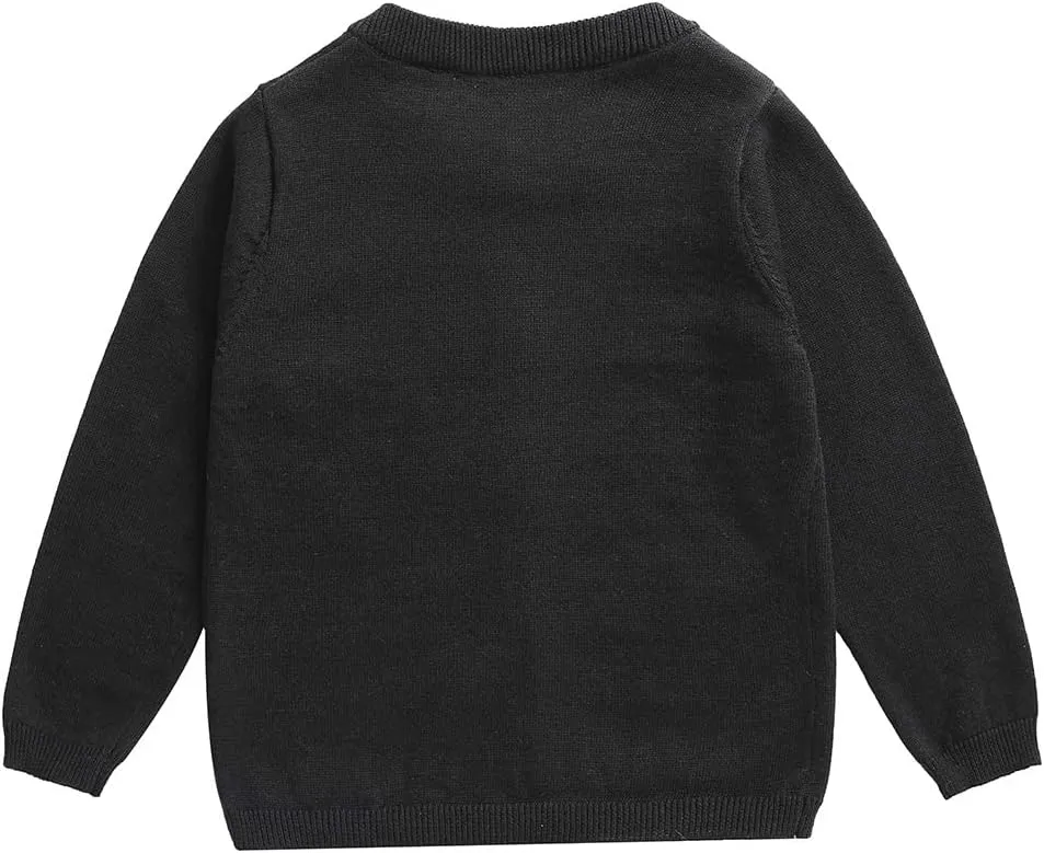 Little Girl Knit Cardigan Sweater - Toddler Button Down School Uniforms Cardigan