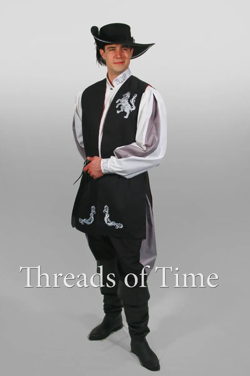 Long Vest - Heraldic with hood, sleeves, or mantle options