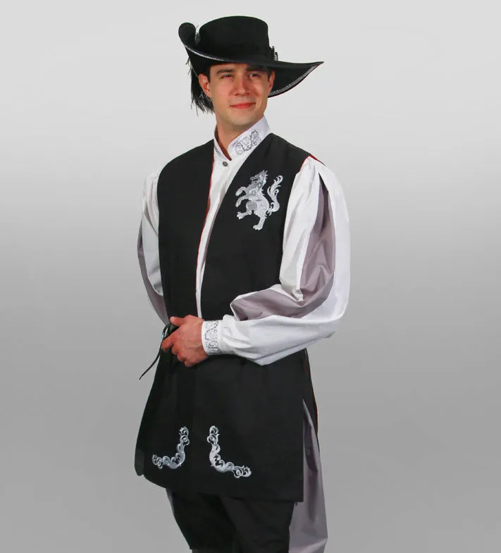 Long Vest - Heraldic with hood, sleeves, or mantle options