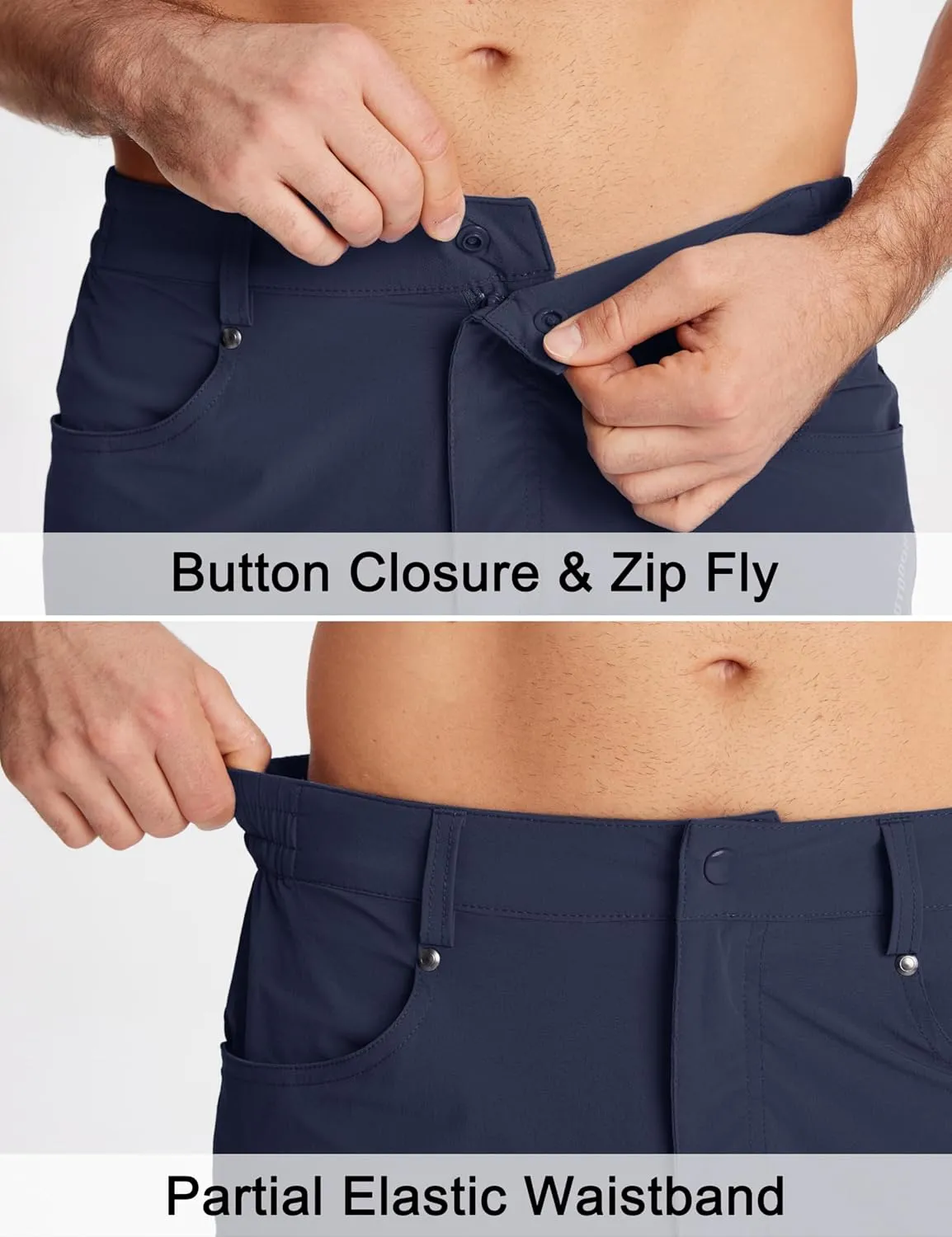 MAGCOMSEN Men's Hiking Shorts 5 Pockets Ripstop, Quick Dry, Summer Athletic Shorts for Workout, Hiking, Cycling