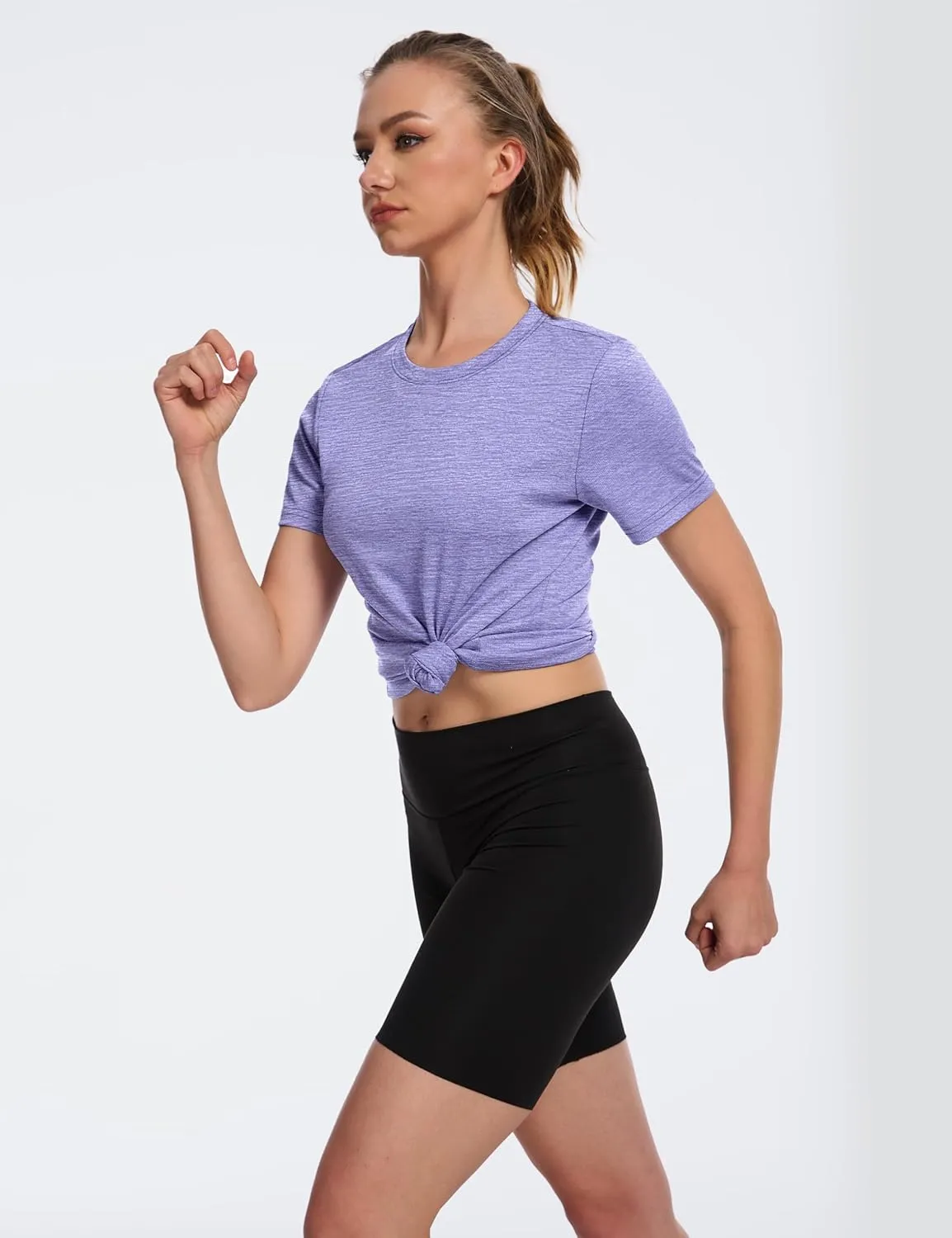 MAGCOMSEN Women's Short Sleeve T Shirts UPF 50  Sun Protection Athletic Running Workout Tee Tops