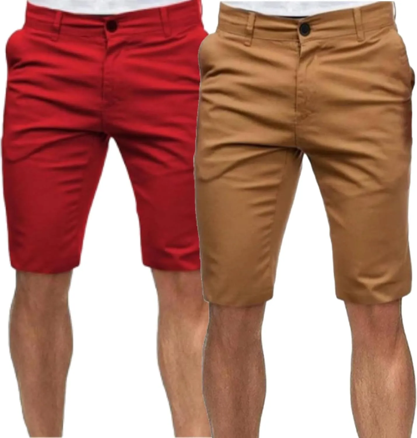 Maiyifu-GJ Men's Modern Stretch Denim Shorts Knee Length Slim Fit Jean Shorts Summer Fashion Short Pants