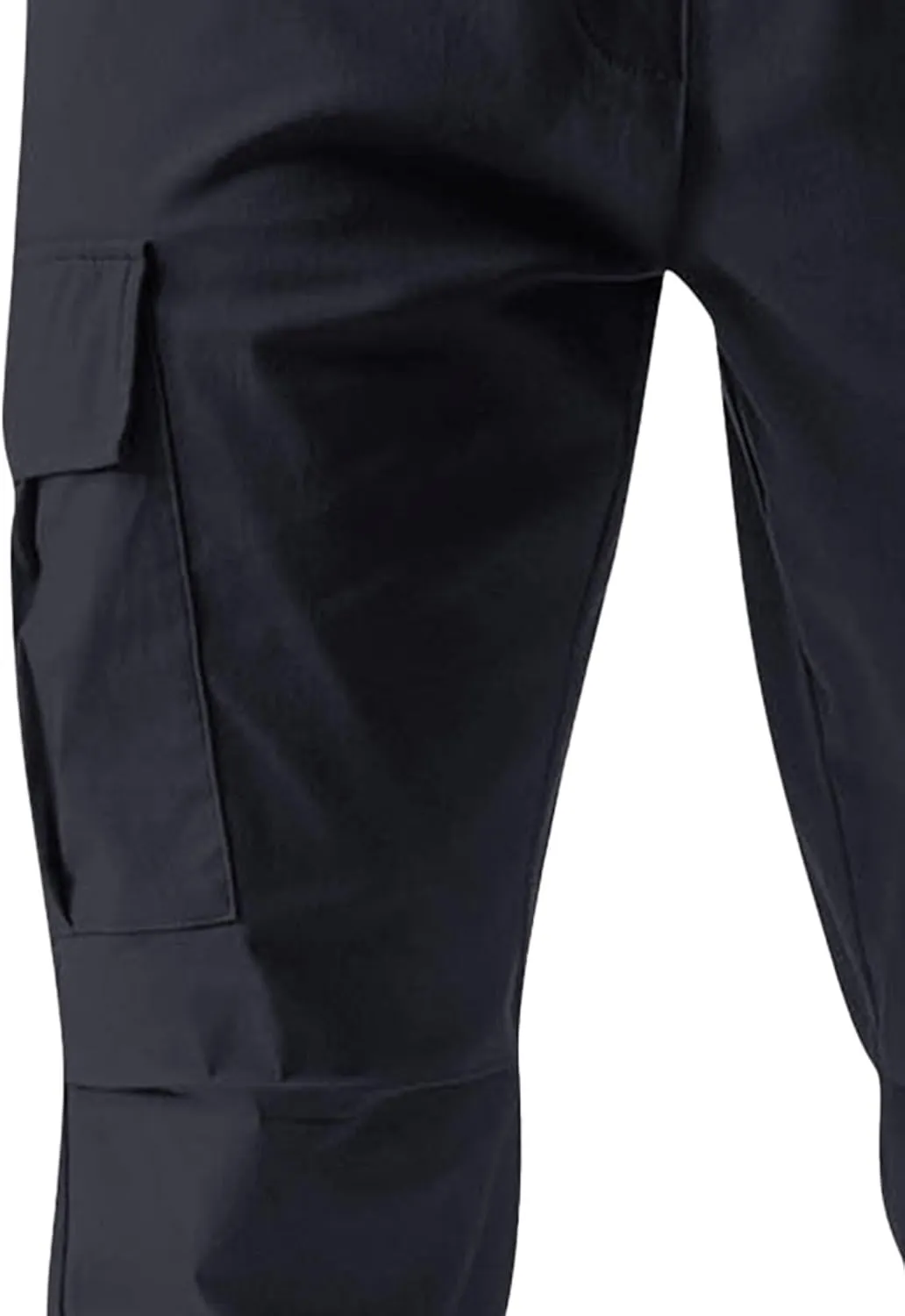 Men Cargo Tapered Hiking Jogger Chino Cargo Outdoor Sweatpants Workout Elastic Waist Athletic Jogging