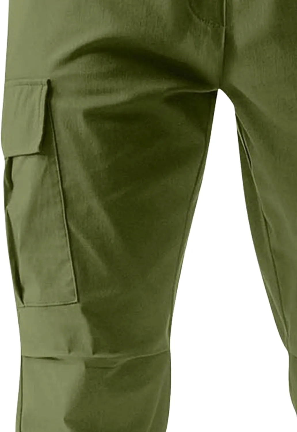 Men Cargo Tapered Hiking Jogger Chino Cargo Outdoor Sweatpants Workout Elastic Waist Athletic Jogging
