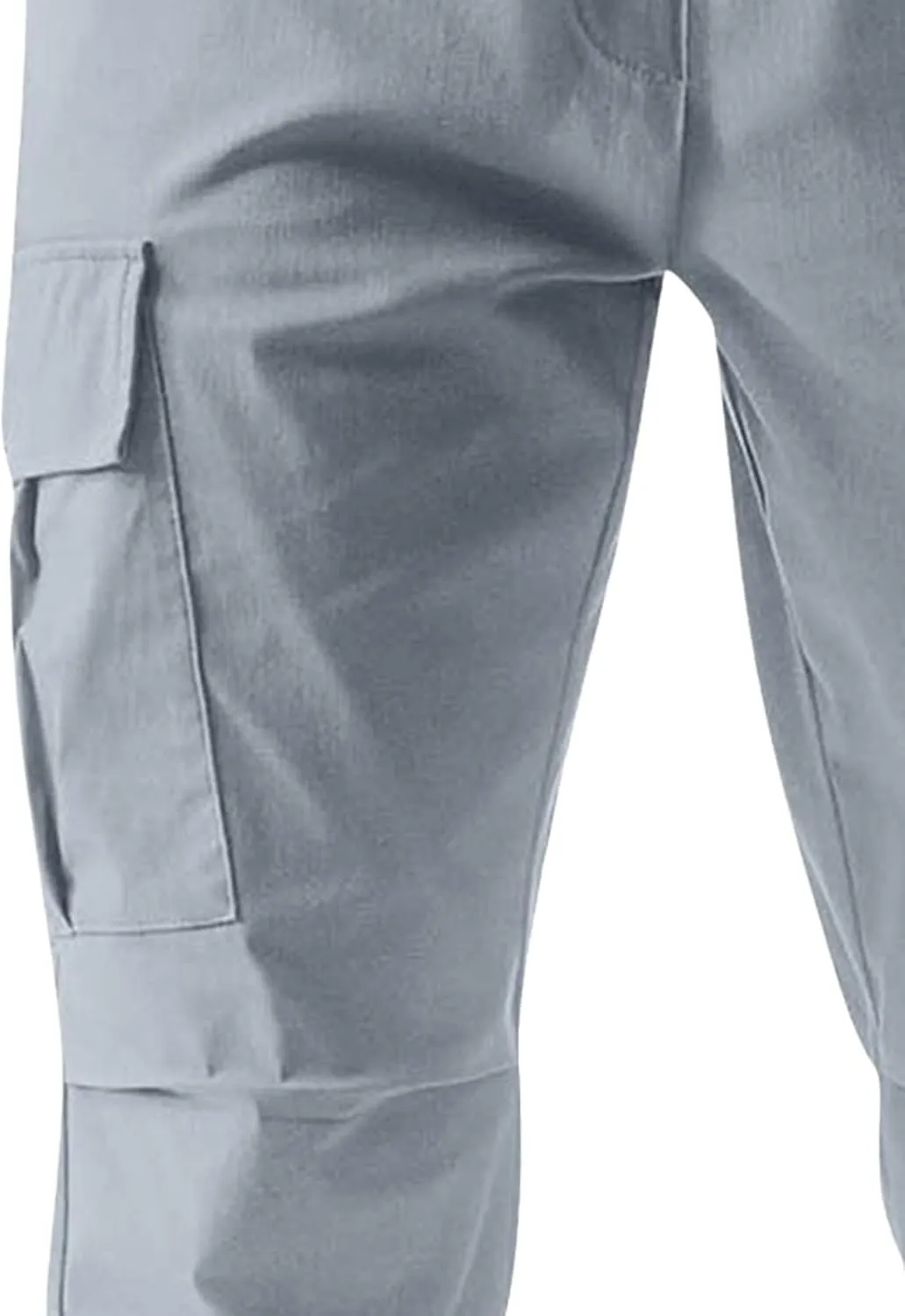 Men Cargo Tapered Hiking Jogger Chino Cargo Outdoor Sweatpants Workout Elastic Waist Athletic Jogging