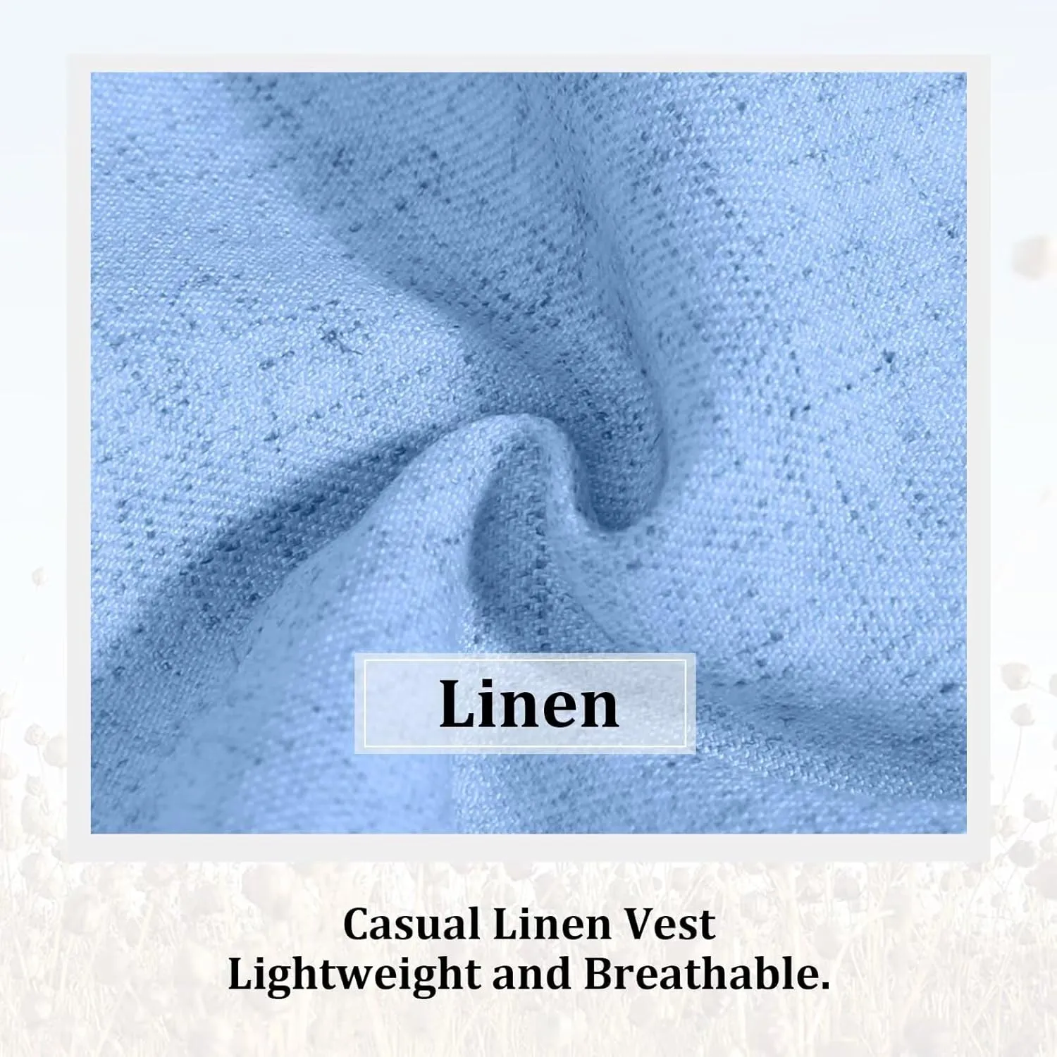 Men Linen Vest Casual Suit Vests Regular Fit Beach Wedding Waistcoat For Mens Groomsmen Party Dress Vest