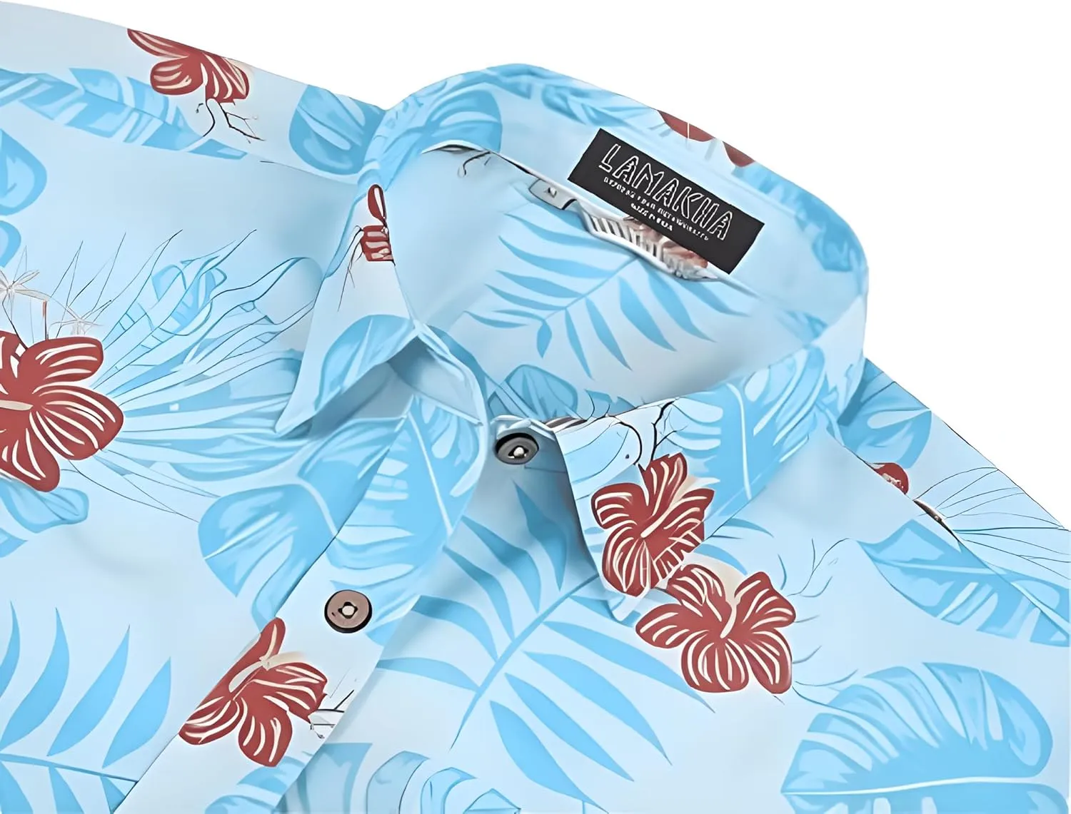 Men's Casual Button-Down Shirts, Tropical Short Sleeve Floral Printed Beach Hawaiian Shirt for Men Holiday