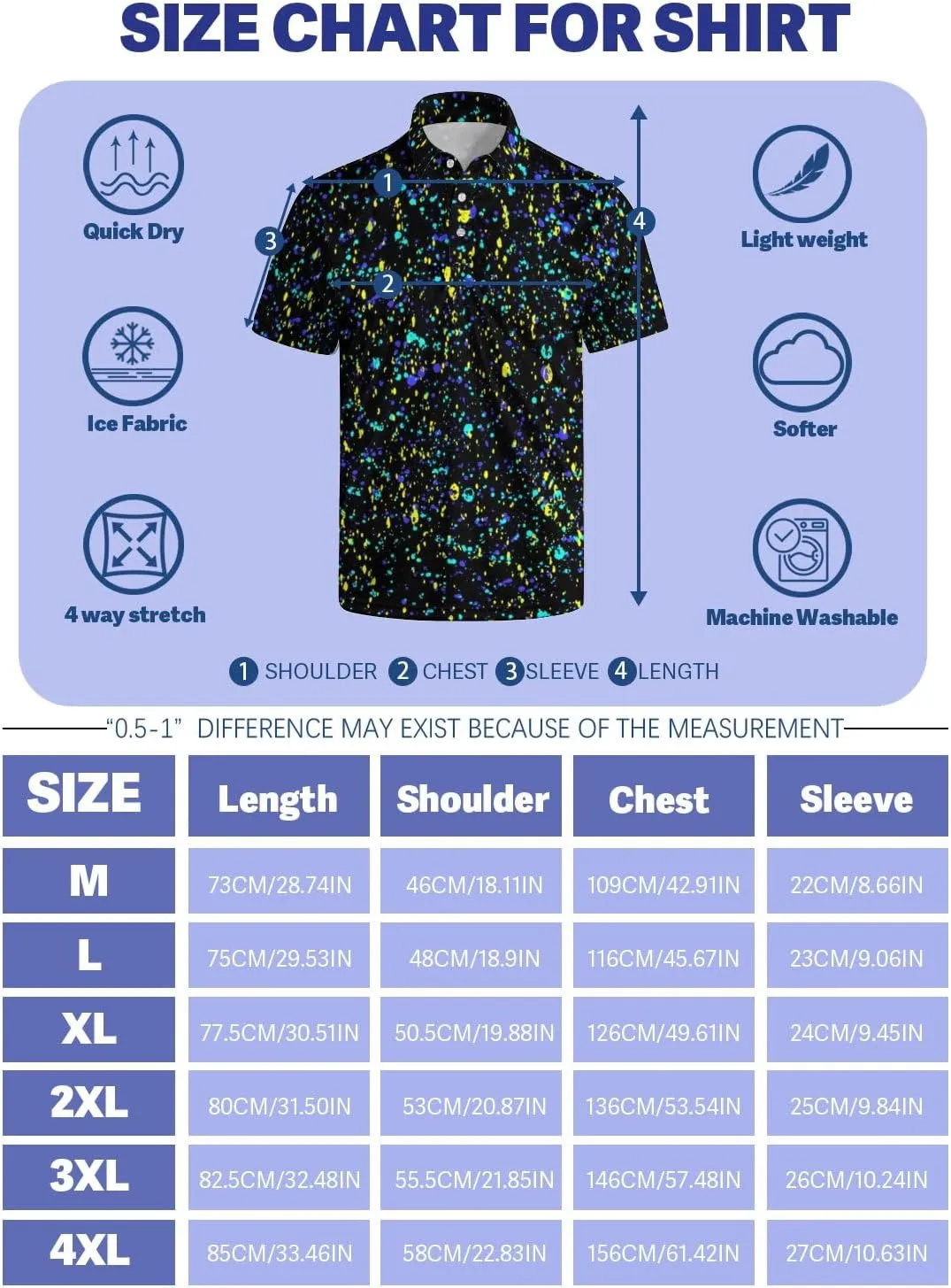 Men's Golf Shirts Funny Polo Shirt Moisture Wicking Golf Shirt Quick-Dry Polo Shirts Short Sleeve Funny Theme Outfits for Men