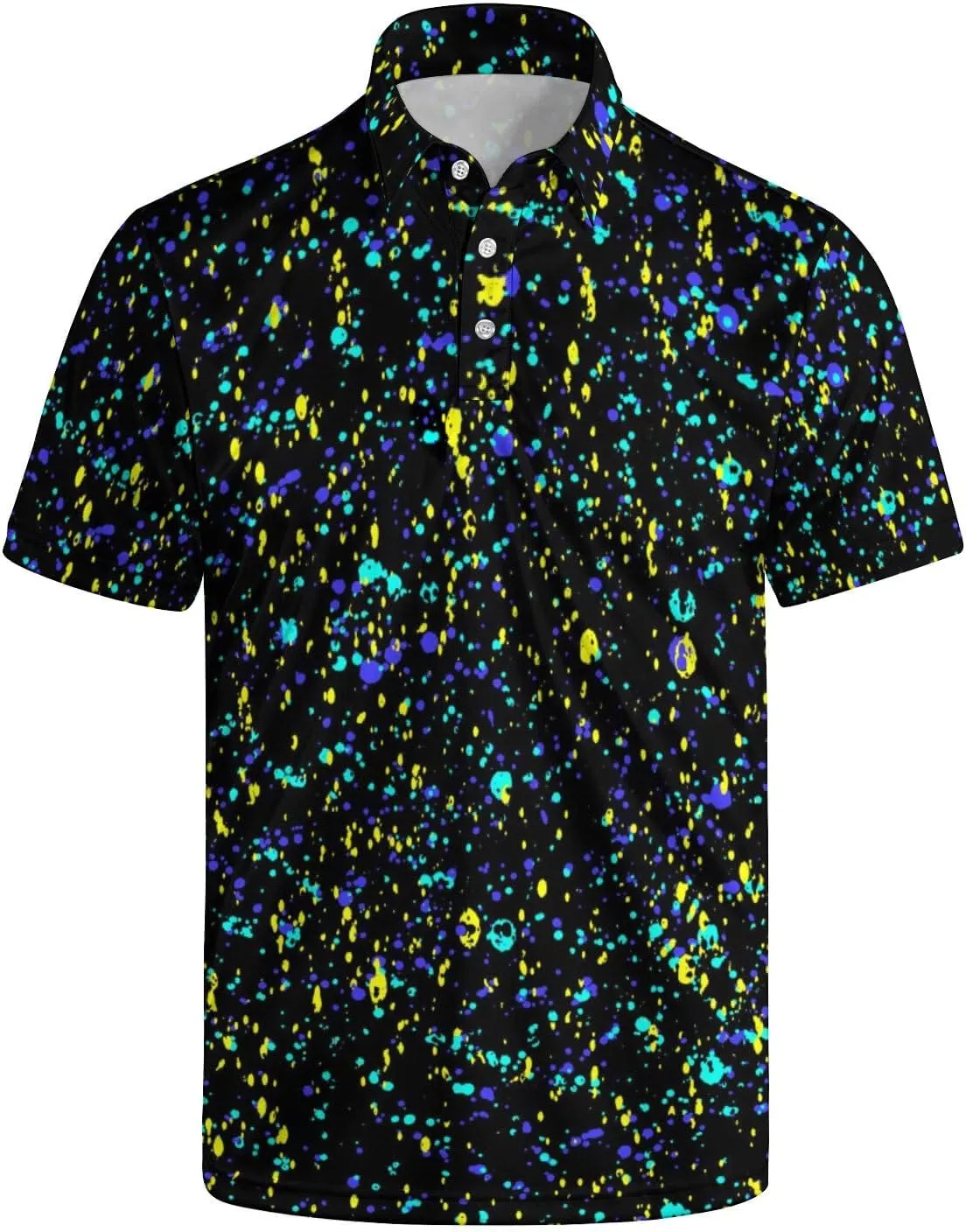 Men's Golf Shirts Funny Polo Shirt Moisture Wicking Golf Shirt Quick-Dry Polo Shirts Short Sleeve Funny Theme Outfits for Men
