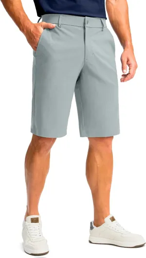 Men's Golf Shorts with 5 Pockets 11" Inseam Stretch Quick Dry Casual Work Dress Shorts for Men