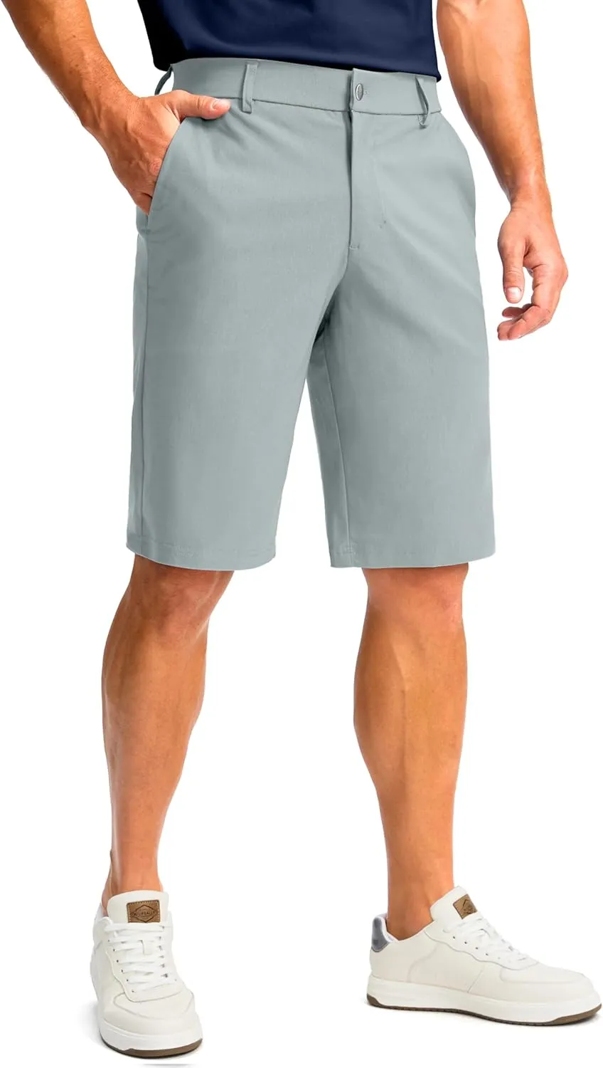 Men's Golf Shorts with 5 Pockets 11" Inseam Stretch Quick Dry Casual Work Dress Shorts for Men