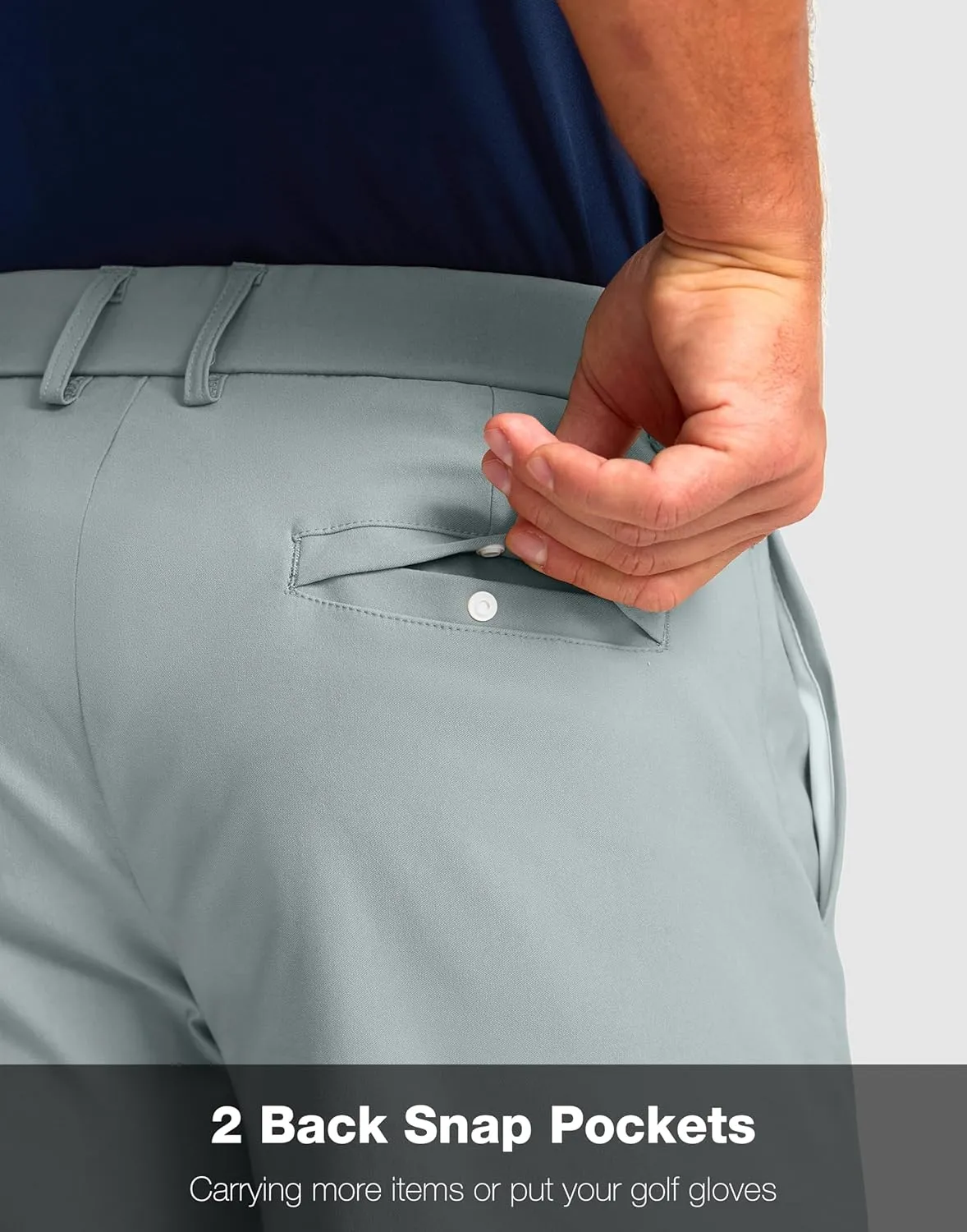 Men's Golf Shorts with 5 Pockets 11" Inseam Stretch Quick Dry Casual Work Dress Shorts for Men
