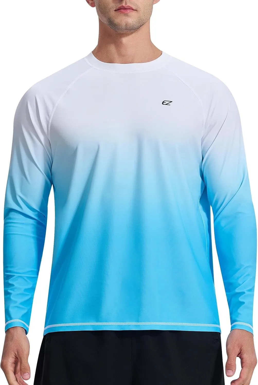 Men's Long Sleeve Rash Guard Quick Dry Swim Shirts UPF 50  UV Sun Protection Tee Surfing Tops