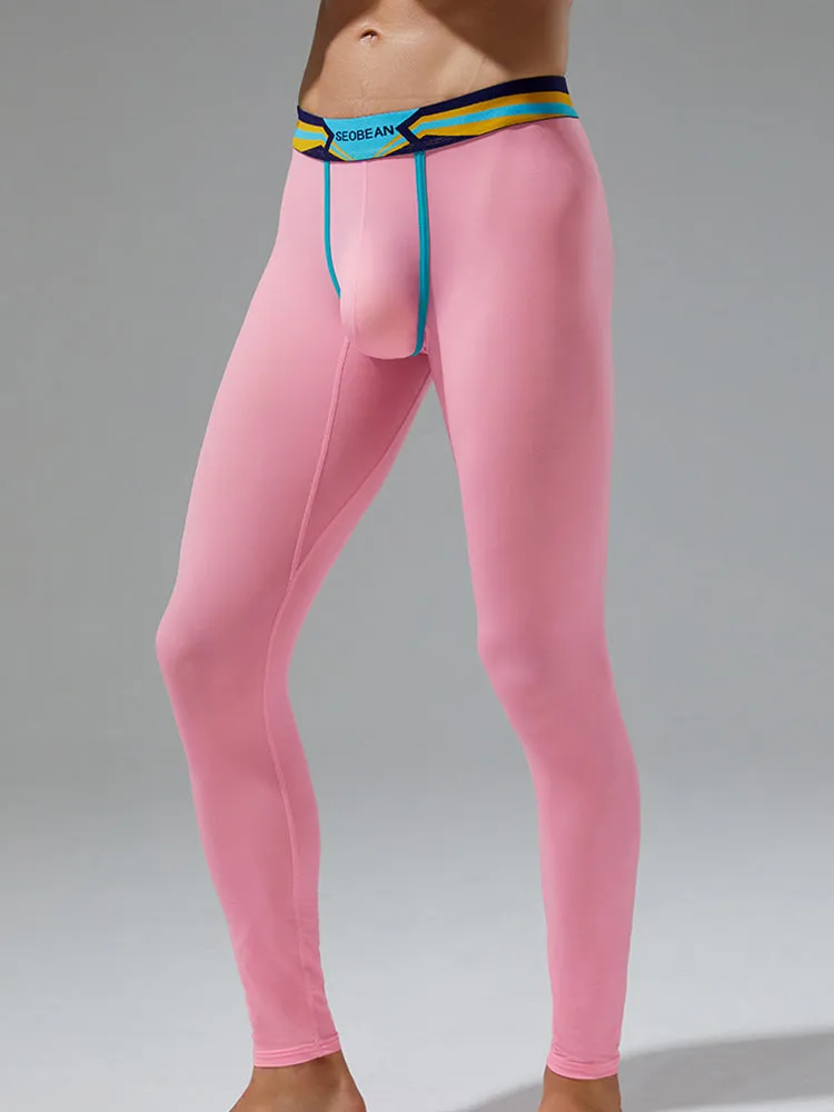 Men's Sexy Sport Long Johns With Large Pouch