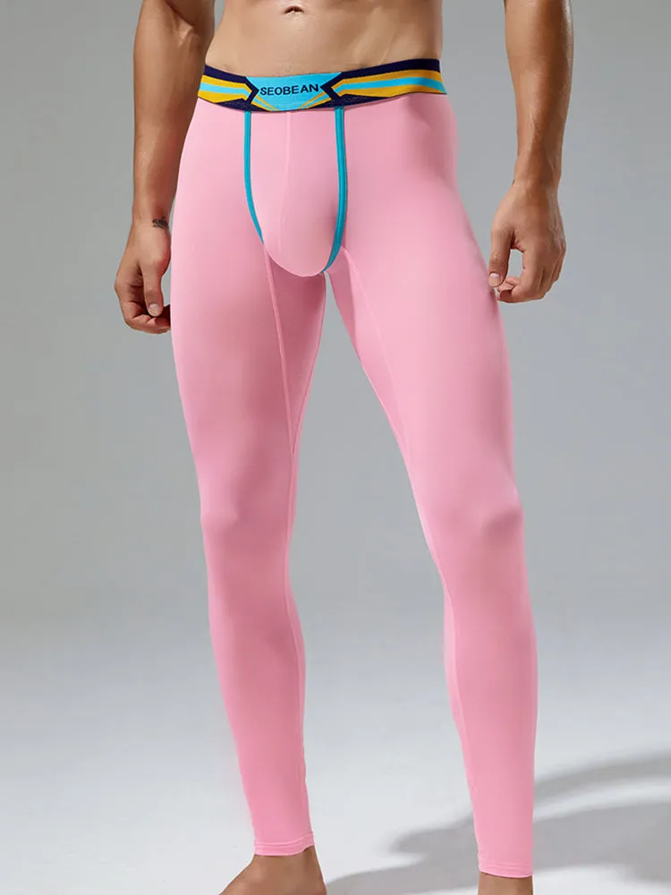 Men's Sexy Sport Long Johns With Large Pouch