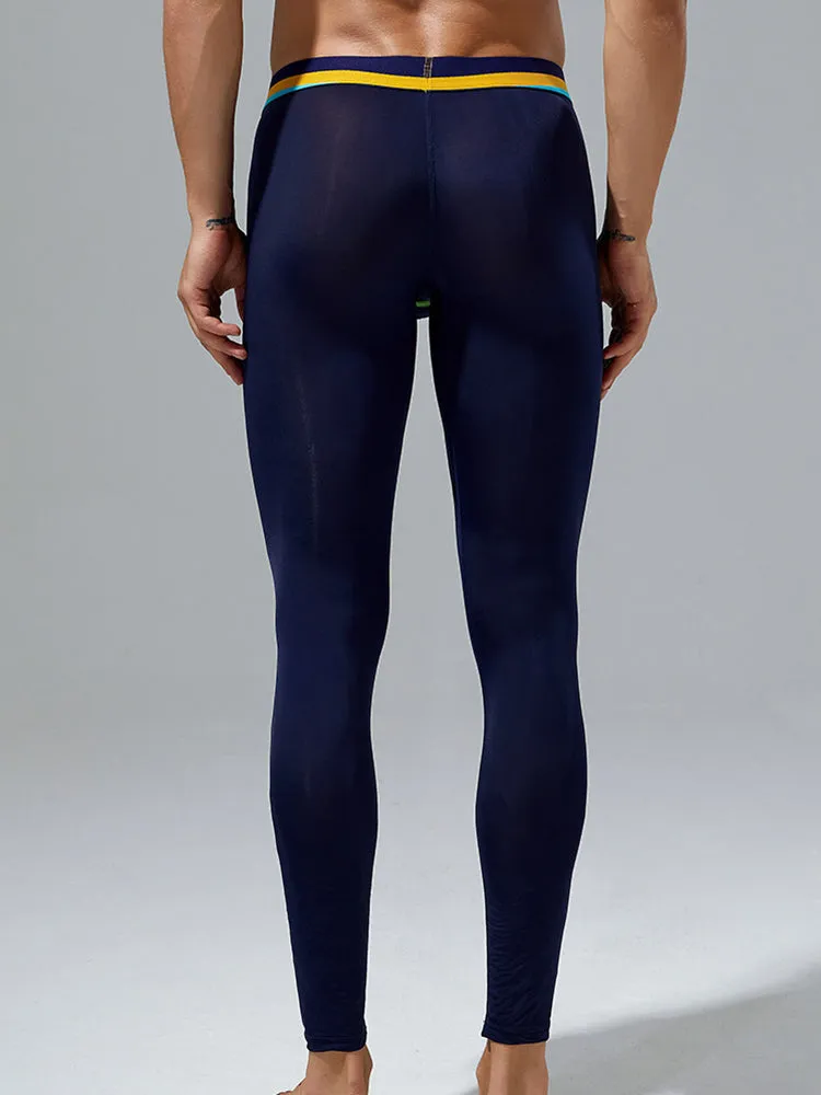 Men's Sexy Sport Long Johns With Large Pouch
