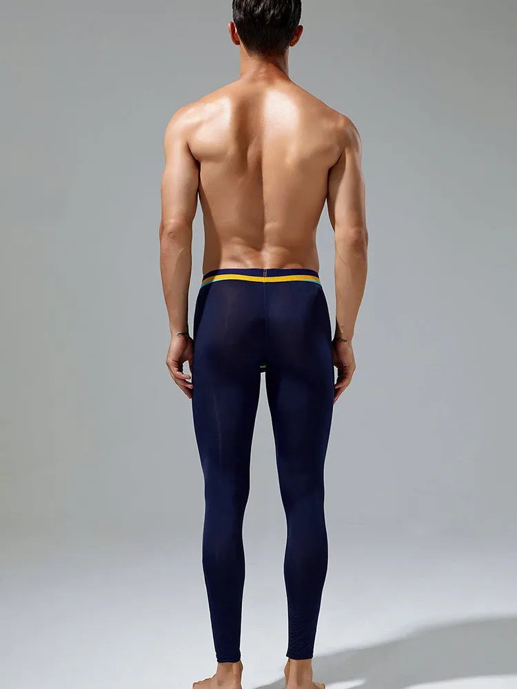 Men's Sexy Sport Long Johns With Large Pouch