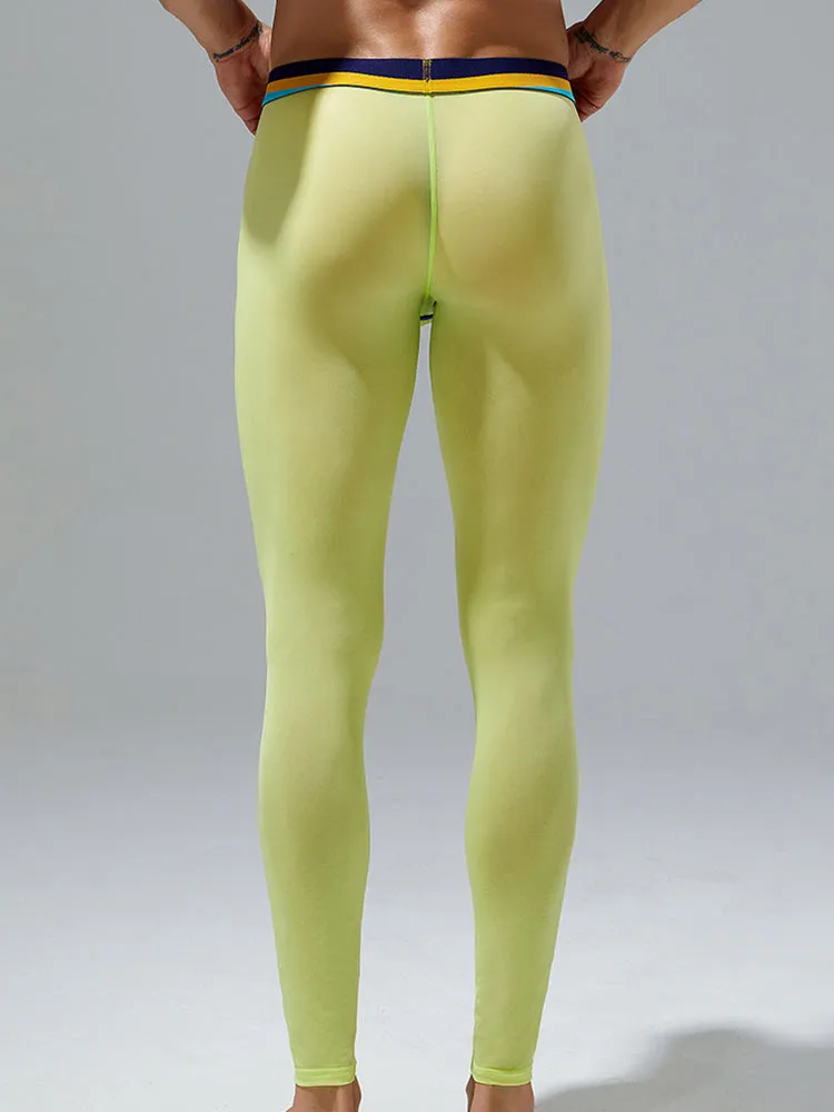Men's Sexy Sport Long Johns With Large Pouch