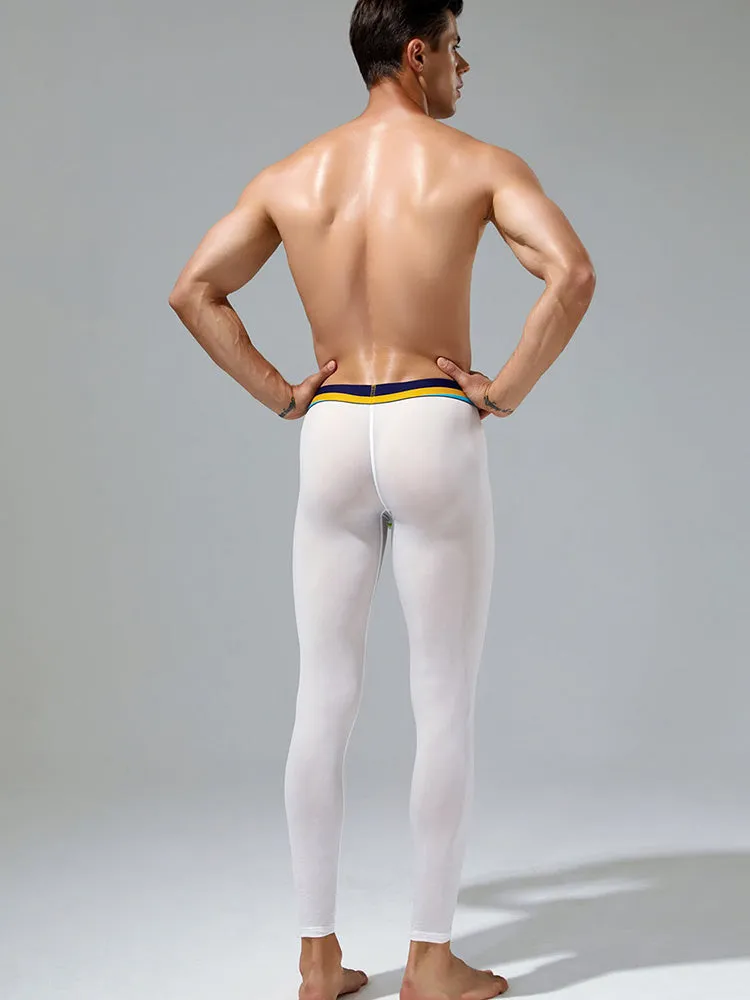 Men's Sexy Sport Long Johns With Large Pouch