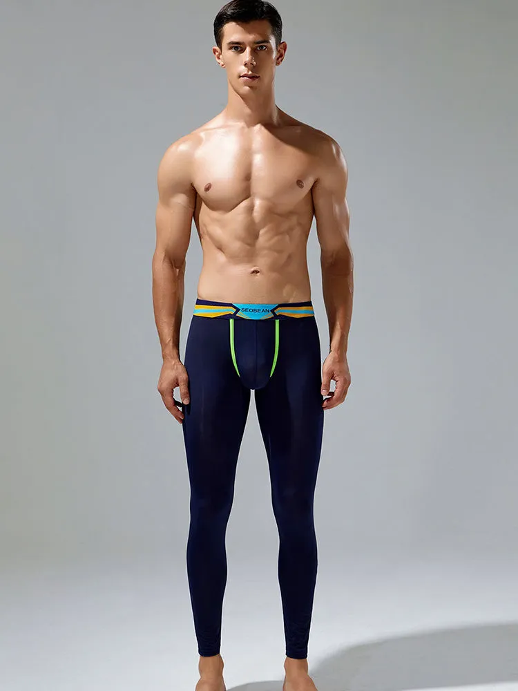 Men's Sexy Sport Long Johns With Large Pouch