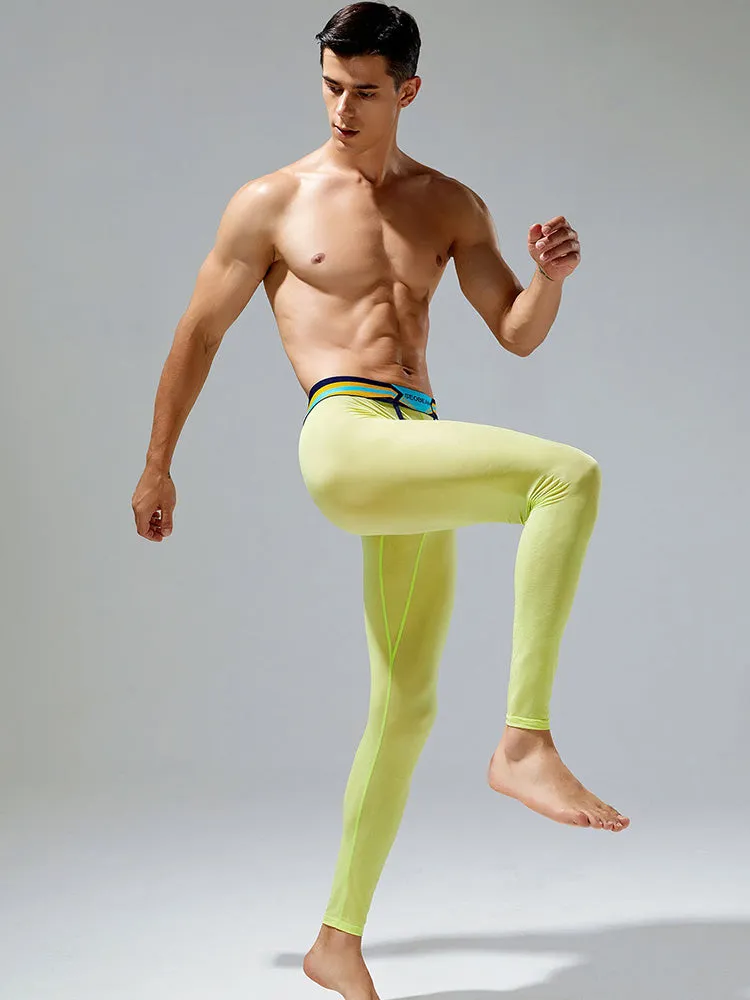 Men's Sexy Sport Long Johns With Large Pouch