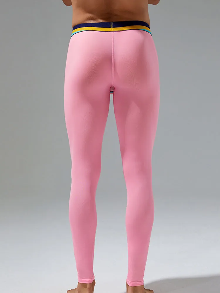 Men's Sexy Sport Long Johns With Large Pouch