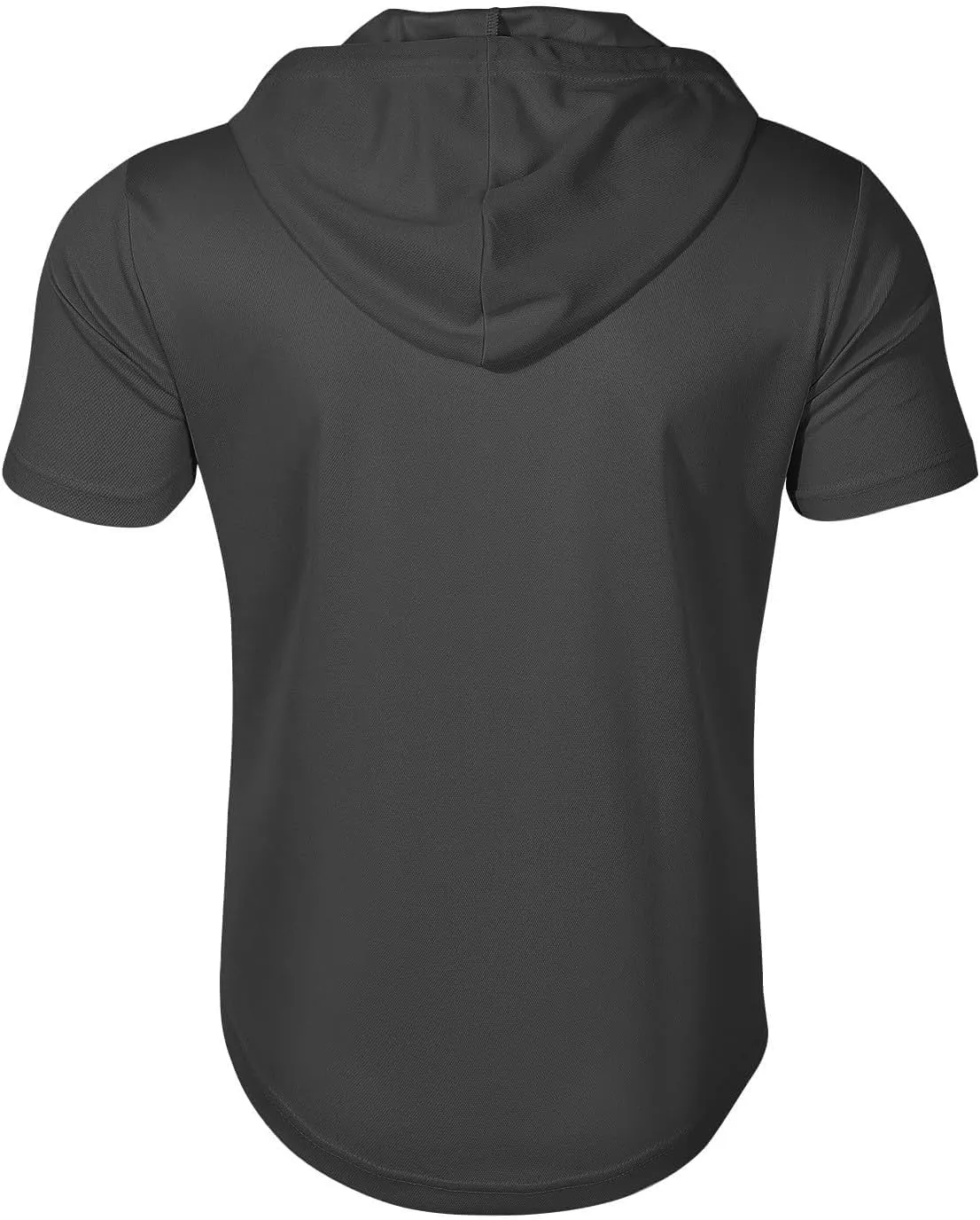 Mens Shirts Hoodies for Men Short Sleeve Quarter Zip Hoodie Tops Lightweight Oversized Hooded Tshirts with Pocket