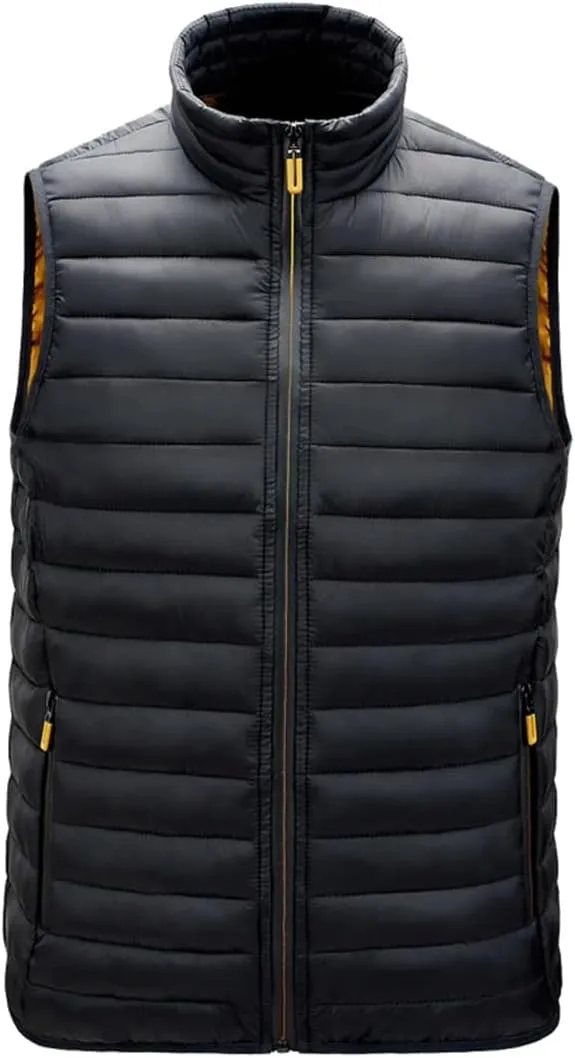 Men's Vest Jackets Sleeveless Vest Autumn Mens Warm Vest Homme Winter Padded Cotton Waistcoat