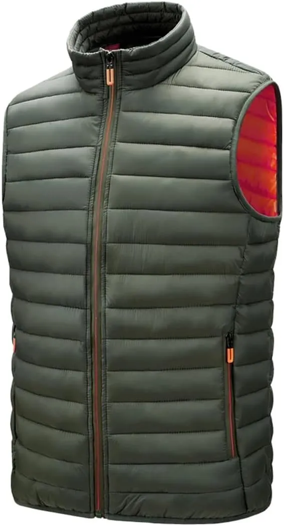 Men's Vest Jackets Sleeveless Vest Autumn Mens Warm Vest Homme Winter Padded Cotton Waistcoat