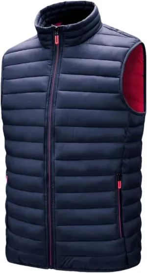 Men's Vest Jackets Sleeveless Vest Autumn Mens Warm Vest Homme Winter Padded Cotton Waistcoat