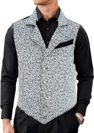 Mens Victorian Suit Vest Steampunk Gothic Waistcoat/USA
