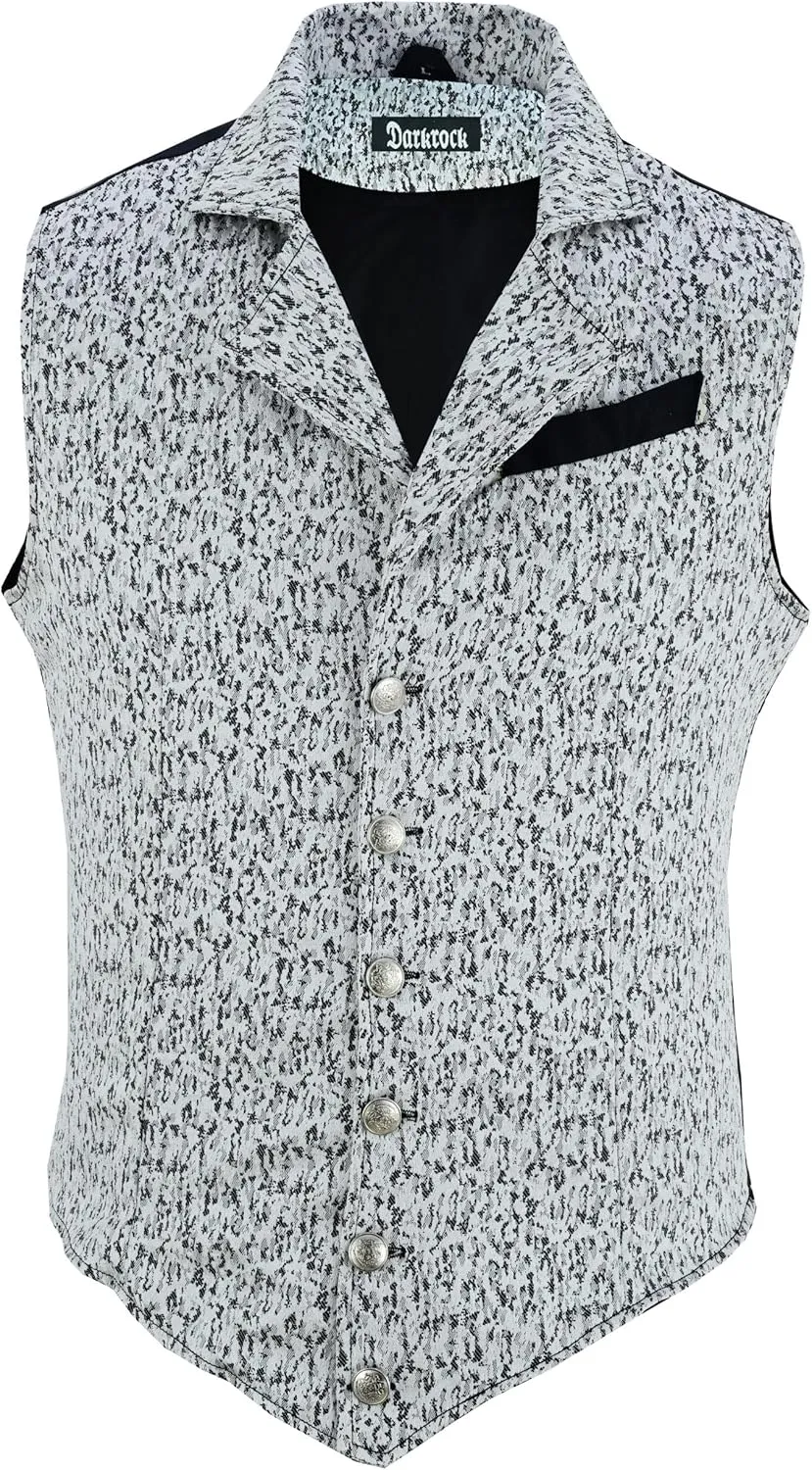 Mens Victorian Suit Vest Steampunk Gothic Waistcoat/USA