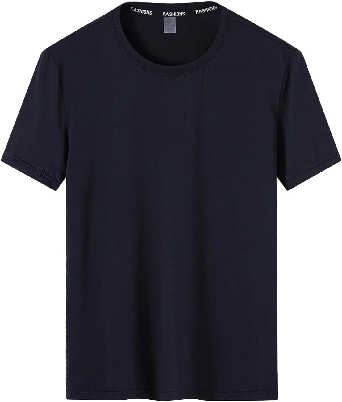 Men's Women's Solid Color Mesh Breathable Perforated Quick Dry Casual Athletic T-Shirt