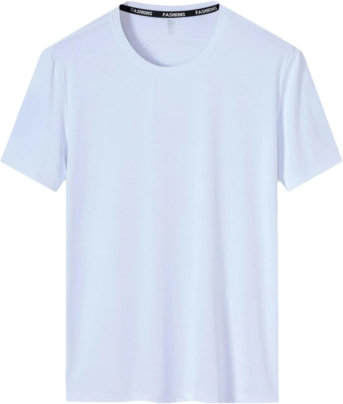 Men's Women's Solid Color Mesh Breathable Perforated Quick Dry Casual Athletic T-Shirt
