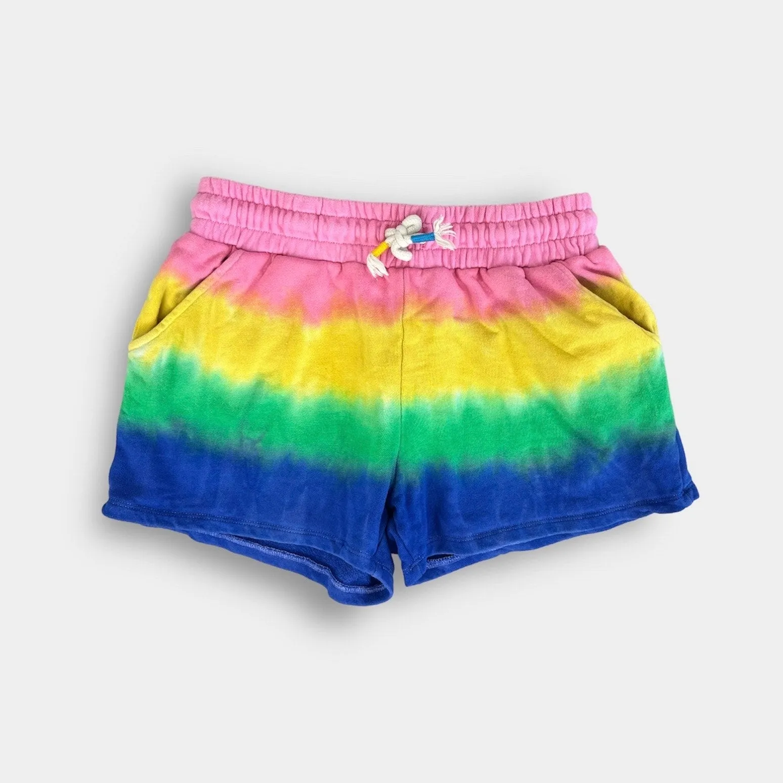 Mini Boden Girls Tie Dye Jersey Shorts 12