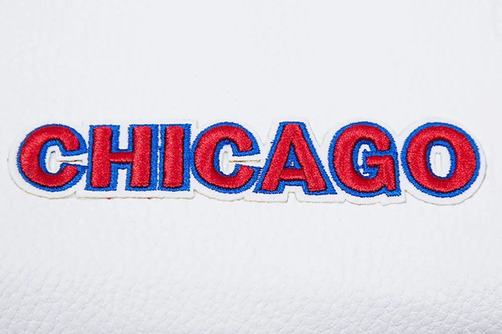 MLB CHICAGO CUBS CLASSIC WOMEN'S WOOL VARSITY JACKET (ROYAL BLUE/WHITE)