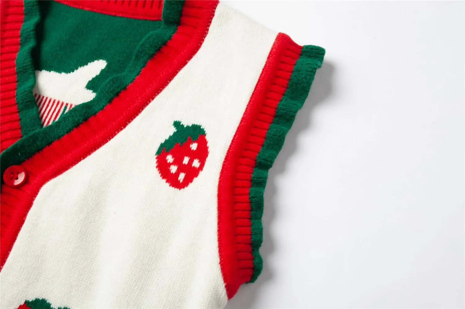 Mud Kingdom Toddler Little Girls Sweater Vest Knitted Sleeveless Button Down V-Neck Spring Autumn