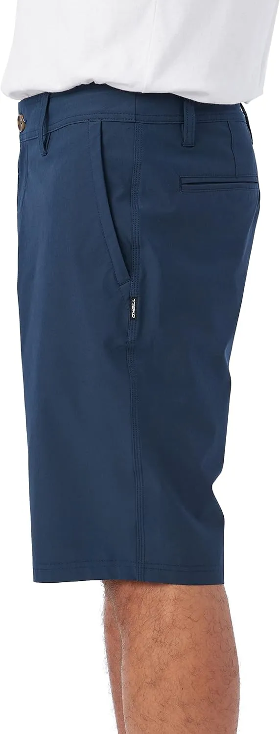 O'NEILL Men's 21 Inch Reserve Solid Hybrid Shorts - Water Resistant Mens Shorts with Quick Dry Stretch Fabric and Pockets